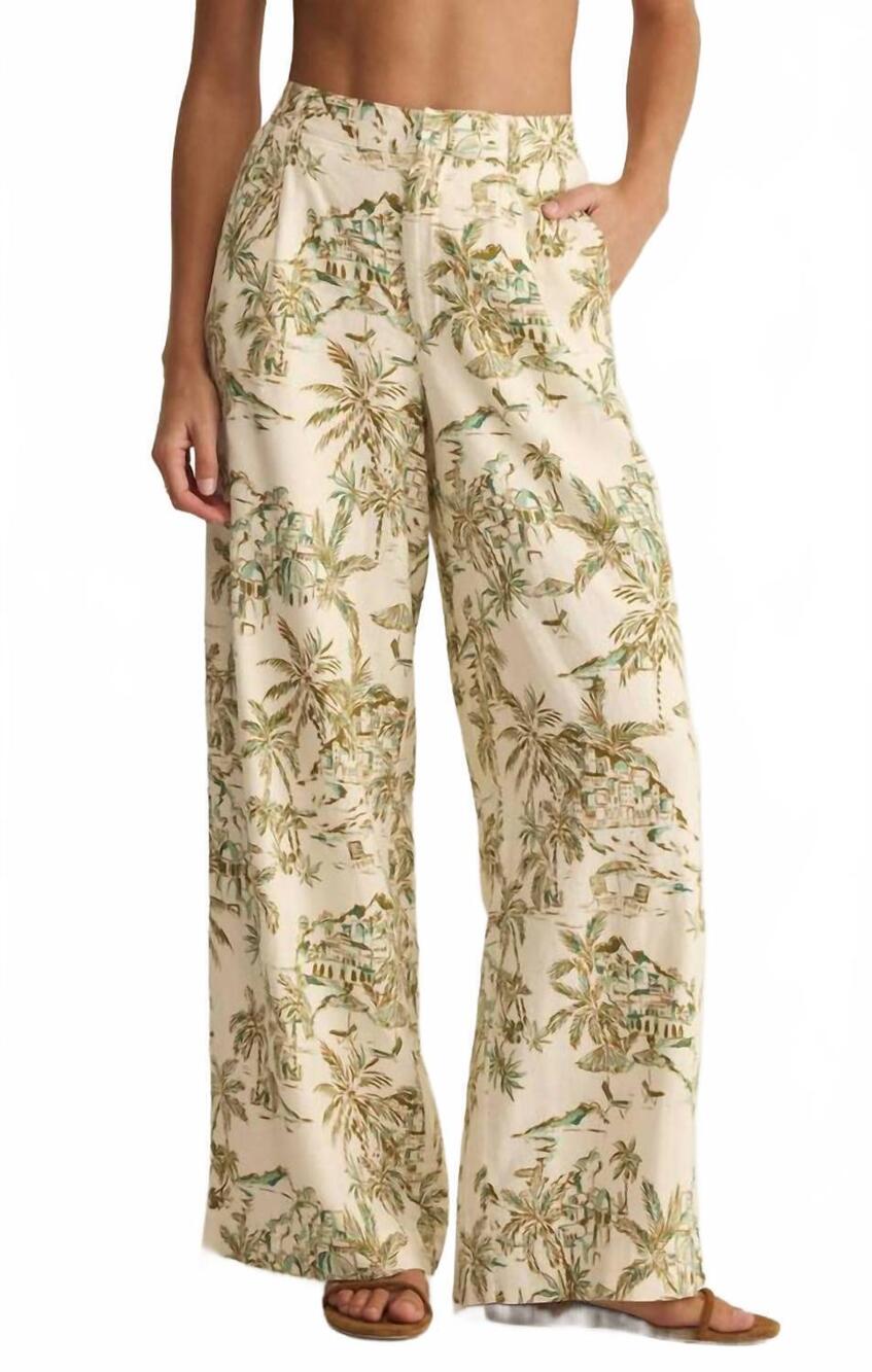 NEW Z SUPPLY overlook tiki tide linen pant in coconut